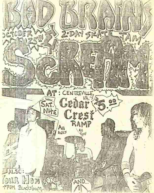 Bad Brains & Scream Cedar Crest Country Club